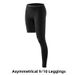 Men's High-Waisted Quick Drying Cropped Athletic Pants Tight Fitting Single Leg Fitness Basketball Training Leggings In Stock_desvips.com