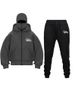 2025 New Double Hooded Sweatshirt DIY Unisex Autumn Winter Couple Zipper Hoodie Sweatpants Set_desvips.com