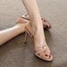 New Style French Cross Women 2026 Sexy Elegant One-Strap Summer Thin Strap Sandals Outdoor Versatile Nude High Heels_desvips.com