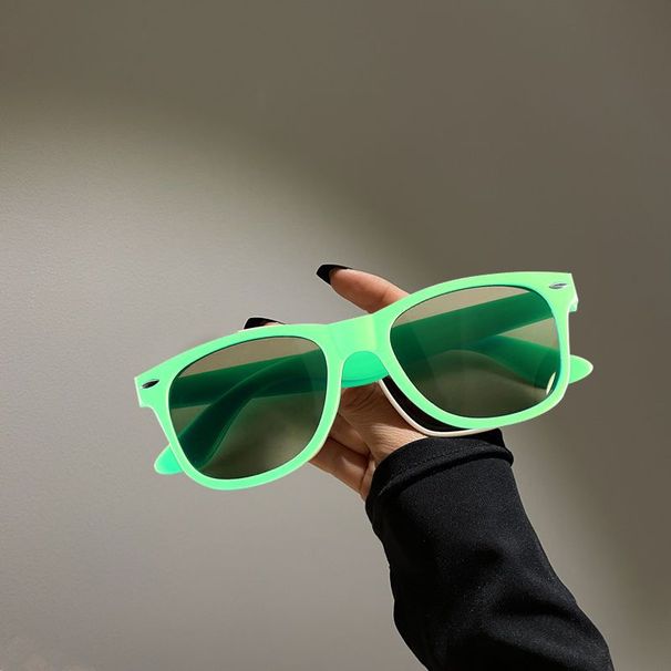 High-End Feel Men's Square Frame Trendy Women's Summer Sun Protection Sunglasses Internet Celebrity Small Face American_desvips.com