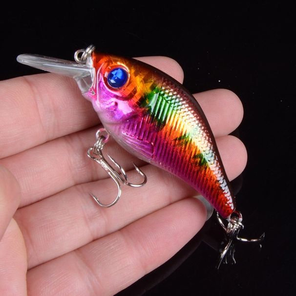 1pcs 7.2cm 12g Floating Soft Lure Rock N Roll Chubby With 3D Realistic Eyes Practical And Commonly Used Bionic Lure Fishing Gear_desvips.com