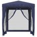 Sturdy Iron Frame Party Tent With Waterproof Roof And Mesh Side Panels - Ideal For Sun Protection_desvips.com