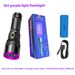 High Power Flashlight 20w Wholesale UV Black Mirror Jewelry Fluorescent Anti-Counterfeiting Detection 365nm Purple Light_desvips.com