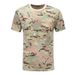 Camo Short Men's Round Neck Pure Cotton Half Sleeve Outdoor Training Work Military Tactical T-Shirt Wholesale_desvips.com
