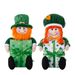 New Green Leaf Festival Decoration Irish Gift Box Figurine Display St. Patrick Girl Doll_desvips.com