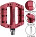 ROCKBROS Bicycle Pedals, Flat Pedals with 3 - Bearing, 9/16" Size, Nylon Material, 1 Pair_desvips.com
