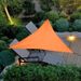 Triangle Sun Shade Canopy UV Protection Outdoor Sunscreen Tarp For Patio Garden Camping Foldable Silver Coated Waterproof Includes Ropes Pegs_desvips.com