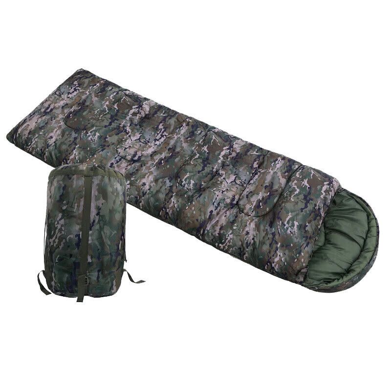 Camouflage Envelope Outdoor Camping Portable Warm Sleeping Bag Single Winter Summer Thickened Cotton Dustp_desvips.com