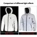 Men's Night Reflective Jacket Fashion Cross Printed Windproof Hooded Coats Streetwear Outdoor Cycling Jogger Safety_desvips.com