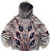 Anime Eyes Cool Hooded Sweatshirt Loose Versatile Sports Top Hoodie New Arrival_desvips.com