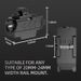 Outdoor Tactical With Sight, High Brightness Red Laser Rail Light, Under-Mounted Flashlight_desvips.com