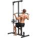 Stazione Fitness Pull Down Da Con Panca E Cavo Regolabile, In Acciaio 107x120x190cm Nero_desvips.com