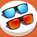 3/1PCS Fantasy Cool Classic Polarized Square Fashion Glasses For Men And Women Outdoor Sports Party Vacation Travel Driving Fish_desvips.com