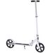 Trottinette Pliable Hauteur Guidon Réglable Sur 4 Niveaux Système De Freinage Arrière Pour Enfant Adolescent Pois Max. 100KG Dim. 88L X 37l X 75-100H Cm Blanc_desvips.com