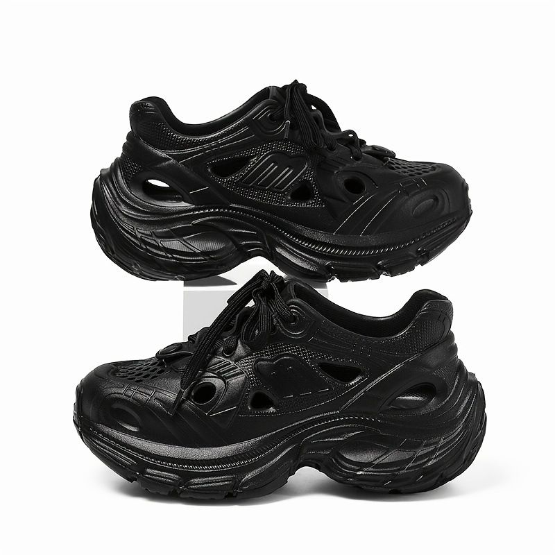 Women's Chunky Platform Sandals - EVA Material 5CM Height Increase Fashionable Outdoor Wear Breathable & Comfortable_desvips.com