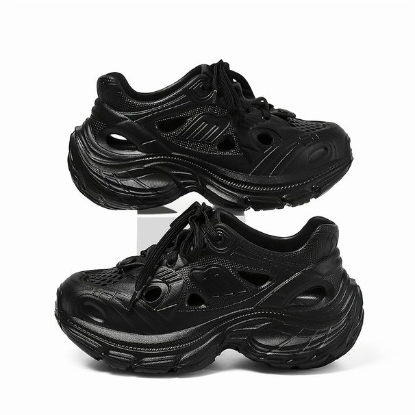 Women's Chunky Platform Sandals - EVA Material 5CM Height Increase Fashionable Outdoor Wear Breathable & Comfortable_desvips.com