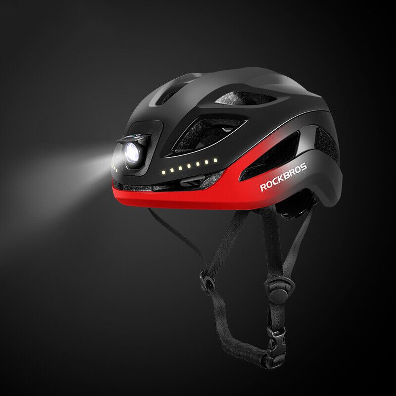 ROCKBROS Bike Helmet CE Bike Helmet With Light Safety Helmet 57-61cm 5 Colours NEW_desvips.com