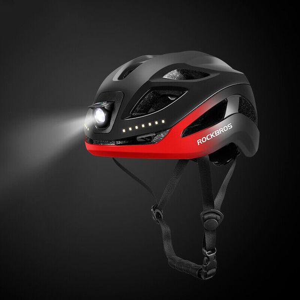 ROCKBROS Bike Helmet CE Bike Helmet With Light Safety Helmet 57-61cm 5 Colours NEW_desvips.com