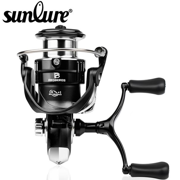 Spinning 6.2:1 6+1BB Double Arm Long Casting Metal Lure Sea Fishing Rod Reel_desvips.com