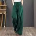 RenMou Linen Wide For Women's Casual Yoga Pants, Cotton Linen Hanging Straight Leg Pants Exclusive Supply_desvips.com